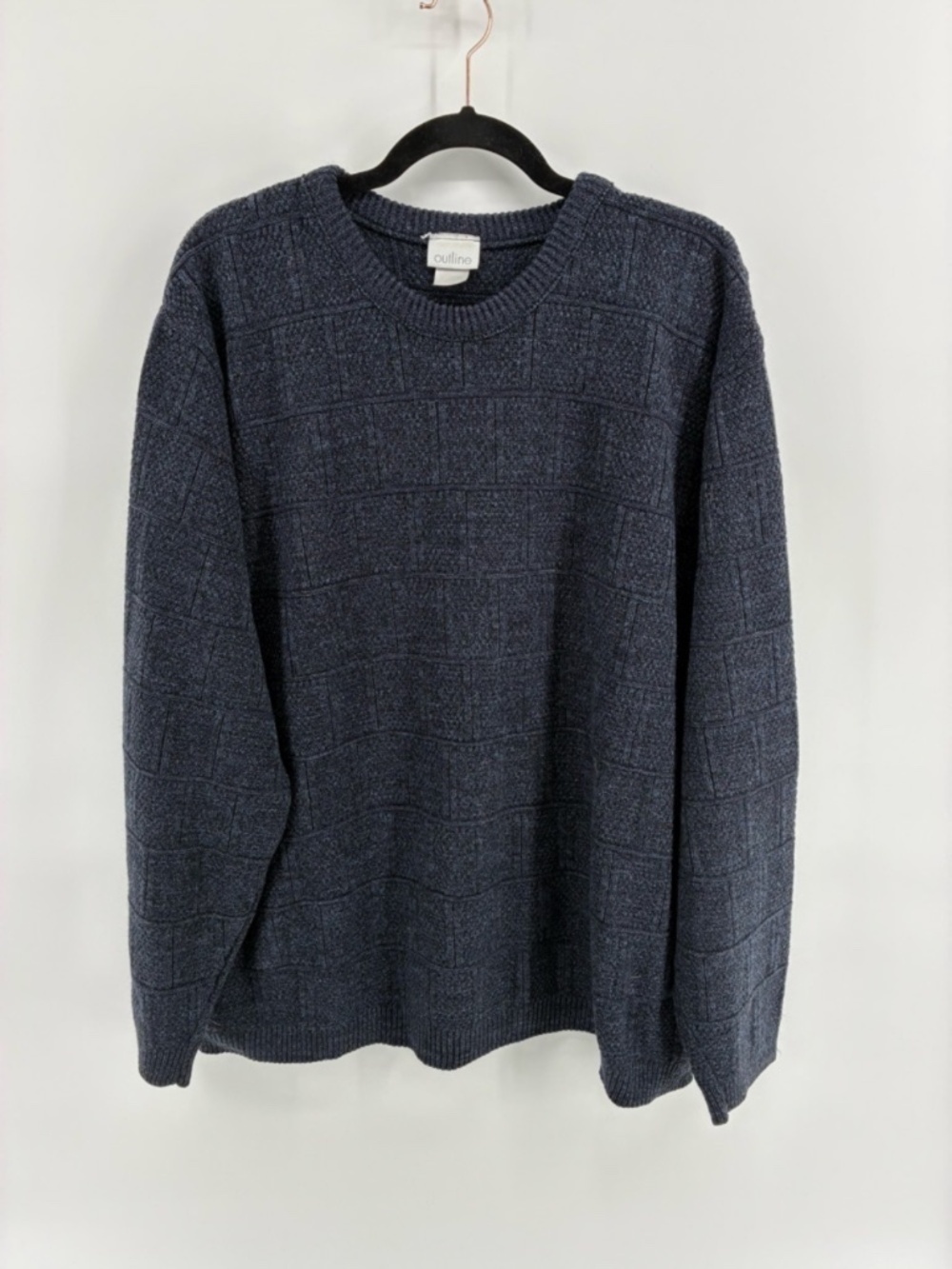 Vintage Knit Men's Blue Sweater
